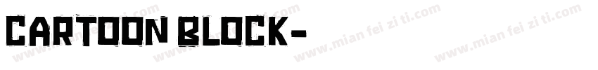 CARTOON BLOCK字体转换